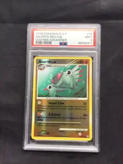 Pokemon Cards: Legends Awakened Reverse Holo: Anorith 46/146 PSA 9 - Image 1