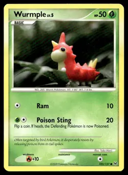 Yuka Morii Wurmple 103/127 Platinum Pokemon TCG - Image 1