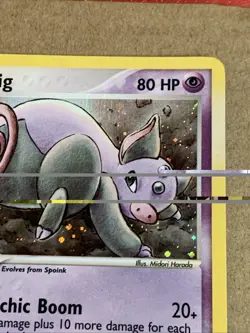Grumpig #6/97 EX Dragon Holo Pokemon TCG English WOTC E-Reader Vintage LP - Image 5