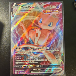 Pokemon TCG Mew VMAX 114/264 Fusion Strike Ultra Rare Full Art Holo EN 310 - Image 1