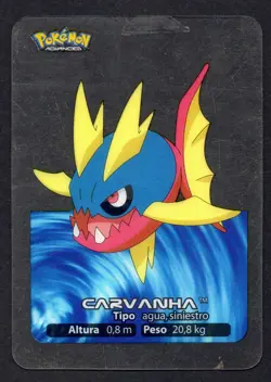 CARVANHA #078 LAMINCARD COLECCION POKEMON ADVANCED LAMINCARDS 2006 EDIBAS - Image 1