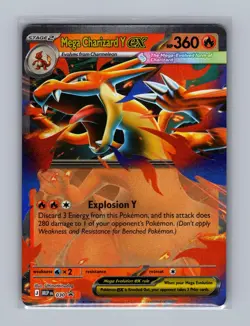 Mega Charizard Y ex 030 Holo Promo ME: Mega Evolution Promo Pokemon Near Mint - Image 1