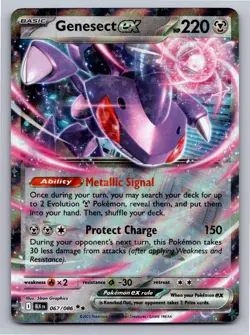 Genesect ex 067/086 Holo Double Rare Black Bolt Pokemon Near Mint - Image 1