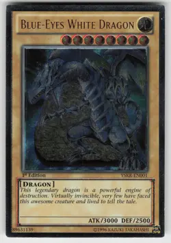 Blue-Eyes White Dragon (UTR) YSKR-EN001 EURO ULTIMATE RARE 1st Edition YU-GI-OH - Image 1