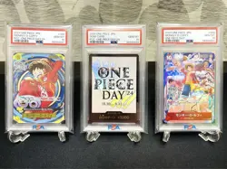 PSA10 2024 ONE PIECE LUFFY ONE PIECE DAY 24 set 3 japanese - Image 1