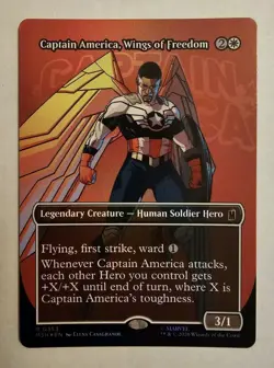 Captain America, Wings of Freedom (Borderless) Marvel Super Heroes Foil - Image 1