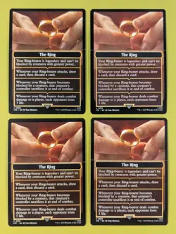 TOKEN The Ring Helper Card x4 Lord of the Rings: Tales of Middle-earth 4x MTG - Image 1