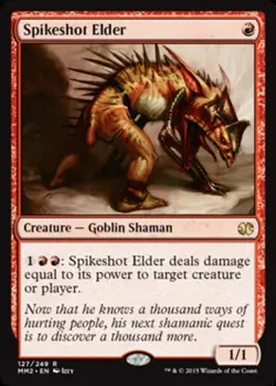 x1 Spikeshot Elder - Foil R MTG Modern Masters 2015 Edition M/NM, English - Image 1