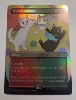MTG Violent Outburst Secret Lair Drop Foil - Image 1