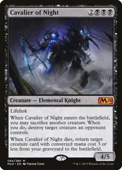 MTG Foil - Cavalier of Night - 94 / LP / English - Image 1