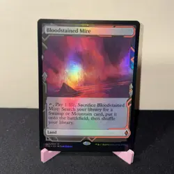 Bloodstained Mire Zendikar Rising Expeditions Foil MTG 2NE - Image 1