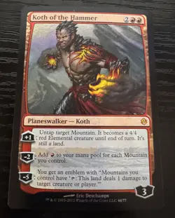 Koth of the Hammer *FOIL* - Duel Decks: Venser vs. Koth Magic the Gathering MTG - Image 1