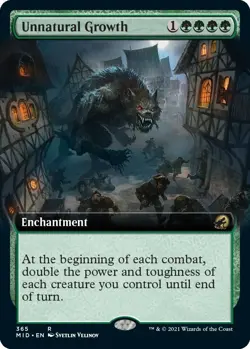 MTG Unnatural Growth (Extended Art) - 365 / English / Near Mint - Image 1