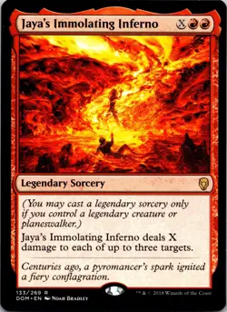 Jaya's Immolating Inferno 133 Rare Dominaria MTG Near Mint - Image 1