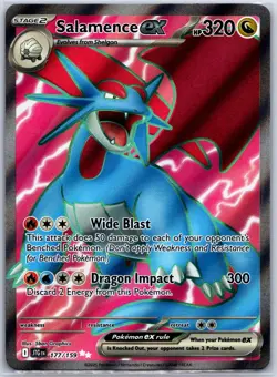 Salamence ex 177/159 Ultra Rare Journey Together Pokemon Holo Near Mint - Image 1