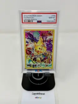 2023 POKEMON SWORD & SHIELD CROWN ZENITH #160 FULL ART/PIKACHU PSA 10 - Image 1