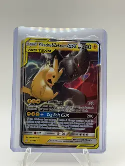 PIKACHU & ZEKROM GX 33/181 HOLO GX RARE TEAM UP POKEMON NM - Image 1