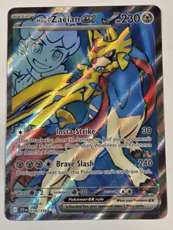 Hop’s Zacian EX 176/159 Ultra Rare Full Art Pokemon Journey Together - NM - Image 1