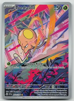 Pokemon Toedscool 201/198 Scarlet & Violet Illustration Rare Holo NM - Image 1