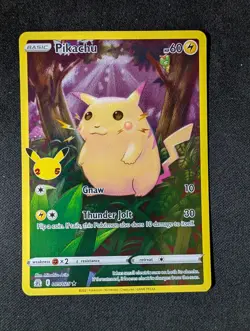 Pikachu Full Art 005/025 NM Pokemon TCG Celebrations - Image 1