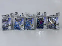 Pokemon TCG: Sword & Shield Silver Tempest Mini Portfolio Booster Pack Lot of 5 - Image 1