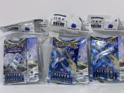 Pokemon TCG: Sword & Shield Silver Tempest Mini Portfolio Booster Pack Lot of 5 - Image 2