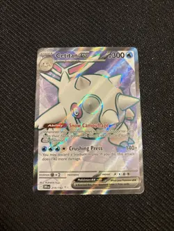 Pokemon TCG Cetitan EX Full Art Ultra Rare Holo Card 210/182 Destined Rivals - Image 1