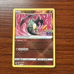 Radiant Charizard 011/078Pokemon Go Radiant Rare NM/M - Image 1