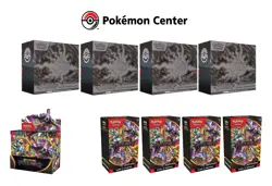 ✅ Pitch Black Pokemon Center ETB x4 + Booster Display Box x1 + Booster Bundle x4 - Image 1