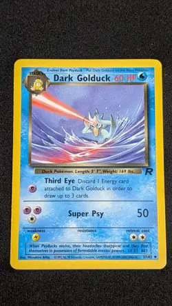 Dark Golduck 37/82 Uncommon Team Rocket Pokemon Unlimited Near Mint - Image 2