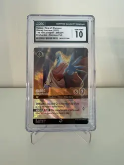 Disney Lorcana TCG 1st Chapter Hades - King Of Olympus Enchanted CGC 10 Gem Mint - Image 1