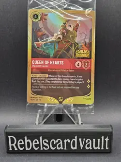 Disney Lorcana Wilds Unknown Queen Of Hearts Impatient Traveler Prerelease Promo - Image 1