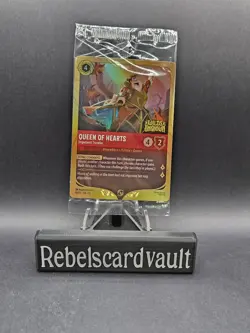Disney Lorcana Wilds Unknown Queen Of Hearts Impatient Traveler Prerelease Promo - Image 2
