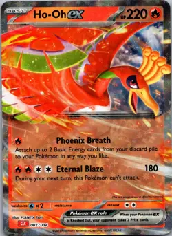 Ho-oh ex 007/034 Trading Card Game Classic Classic Collection NM - Image 1