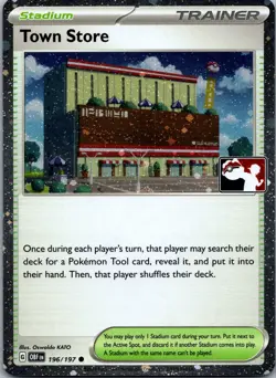 Town Store 196/197 Prize Pack Series Cards Common Holo NM - Image 1