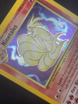 1999 Pokemon TCG Card Ninetales 12/102 Base Set Unlimited Holo Rare - Image 4