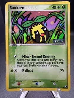 Pokemon Card: Sunkern 76/115 - EX Unseen Forces - Stamped Reverse Holo - Rare LP - Image 1