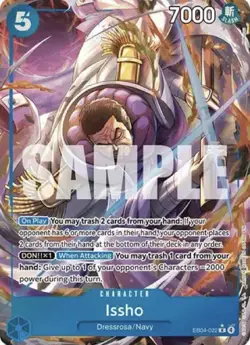 Bandai Issho EB04-022 One Piece Card Game Rare Alt Art Foil Character Card 7000 - Image 1