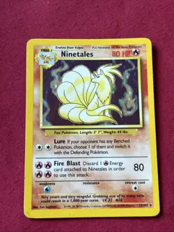 Ninetales 12/102 Holo Shiny Card Excellent Condition Pokemon (T36) - Image 2