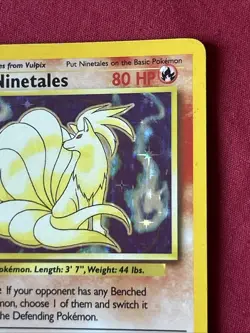 Ninetales 12/102 Holo Shiny Card Excellent Condition Pokemon (T36) - Image 4