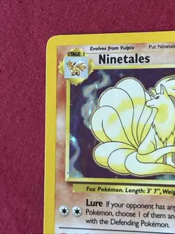 Ninetales 12/102 Holo Shiny Card Excellent Condition Pokemon (T36) - Image 5