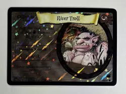 HARRY POTTER TCG DIAGON ALLEY FOIL RARE CARD #68/80 RIVER TROLL HOLO LP - Image 1