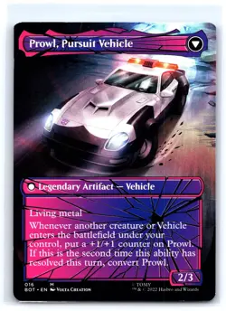 Prowl, Stoic Strategist Shattered Glass 16 Universes Beyond: Transformers MTG NM - Image 2