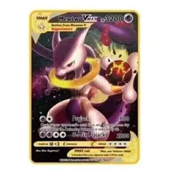 NEW Pokemon Cards Mewtwo VMAX TCG Metal Pokemon Card 3200 HP Fast Shipping - Image 1