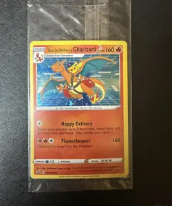 Pokemon Tcg Special Delivery Charizard SWSH075 Sealed Promo Mint - Image 1