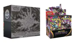 Pitch Black Pokemon Center ETB + Booster Box In Hand - Image 1