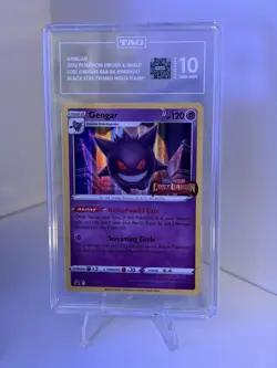 TAG 10 Gengar SWSH241 Lost Origin Prerelease Promo Holo Pokemon GEM MINT Tag - Image 2