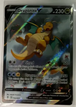 Dragonite V Full Art Holo 192/203 Evolving Skies Ultra Rare English 2021 - Image 2