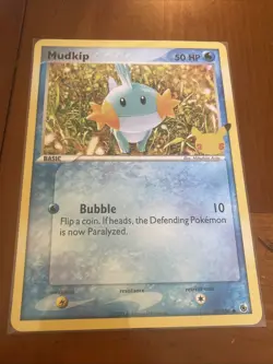 JUMBO- Pokemon- First Partner Pack- Mudkip 59/109 Oversized Promo - Image 1