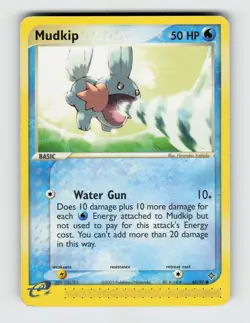Mudkip 65/97 Common Dragon Pokemon 2003 Moderately Played - Image 1